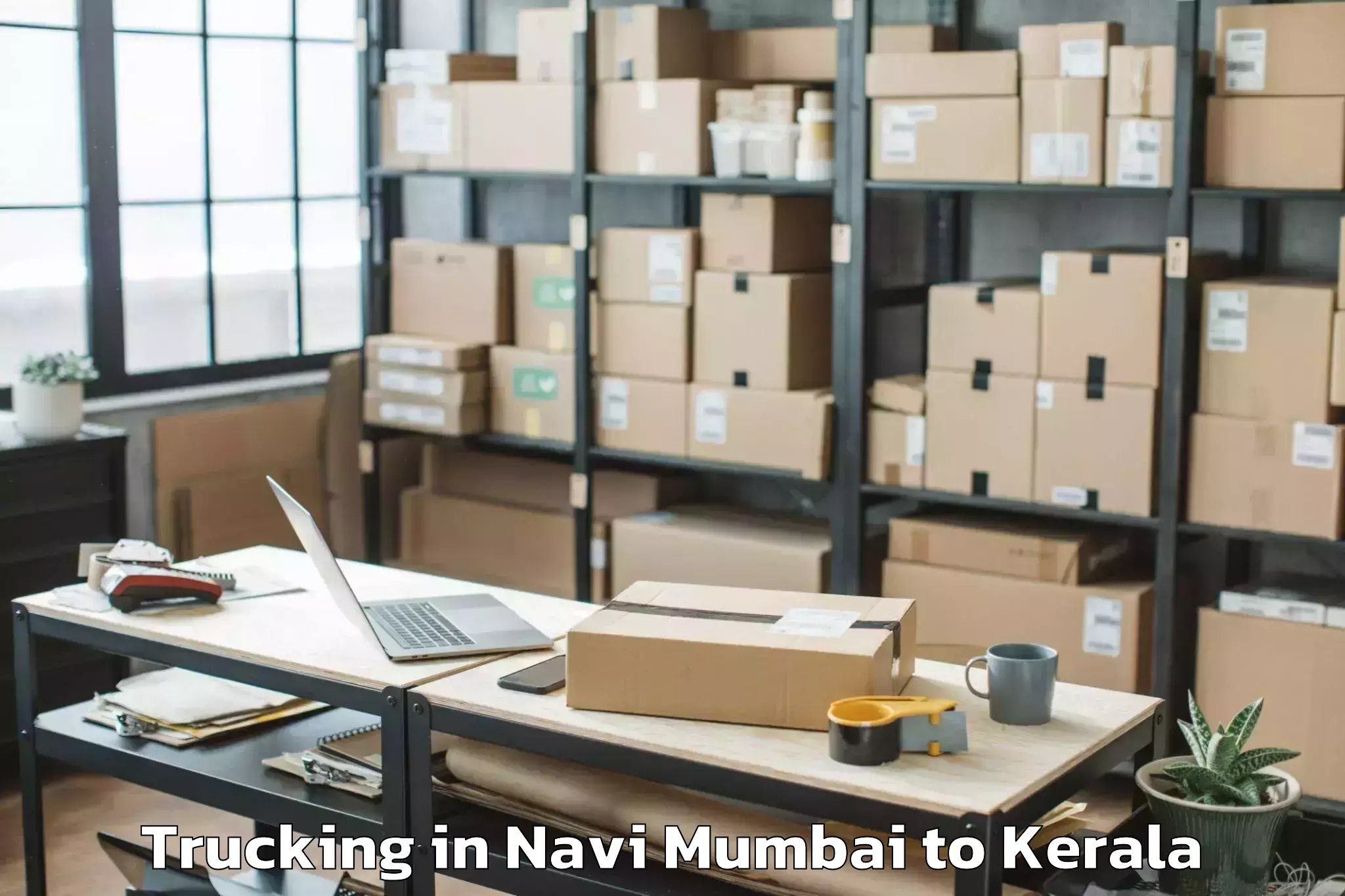 Reliable Navi Mumbai to Mannarkkad Trucking